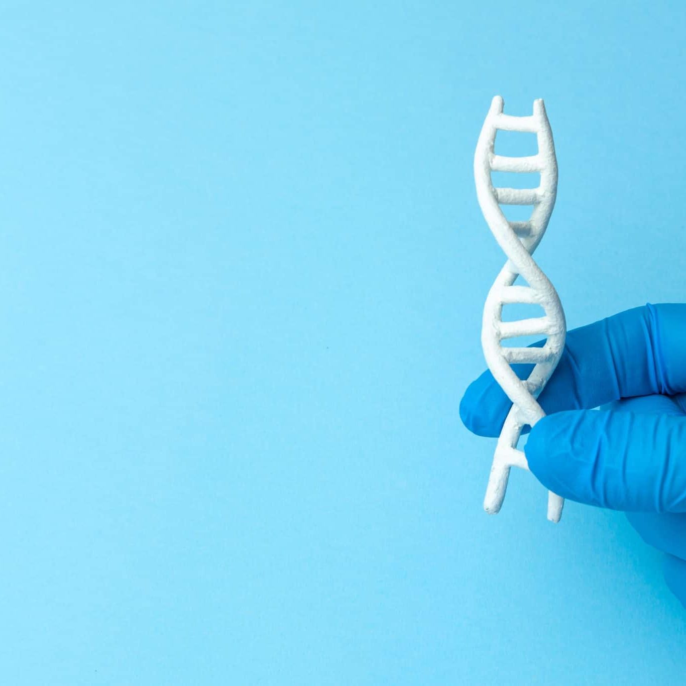 DNA Helix Research. Concept Of Genetic Experiments On Human Biol Genetic Testing
