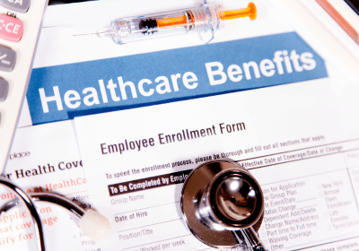 Healthcare Benefits with enrollment form