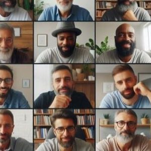 Virtual support group meeting